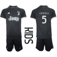 Juventus Manuel Locatelli #5 Tredje Tröja Barn 2023-24 Kortärmad (+ Korta byxor)